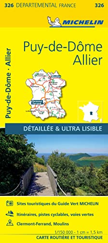 Michelin Auvergne - Zentralmassiv: Michelin Auvergne - Zentralmassiv (MICHELIN Localkarten)